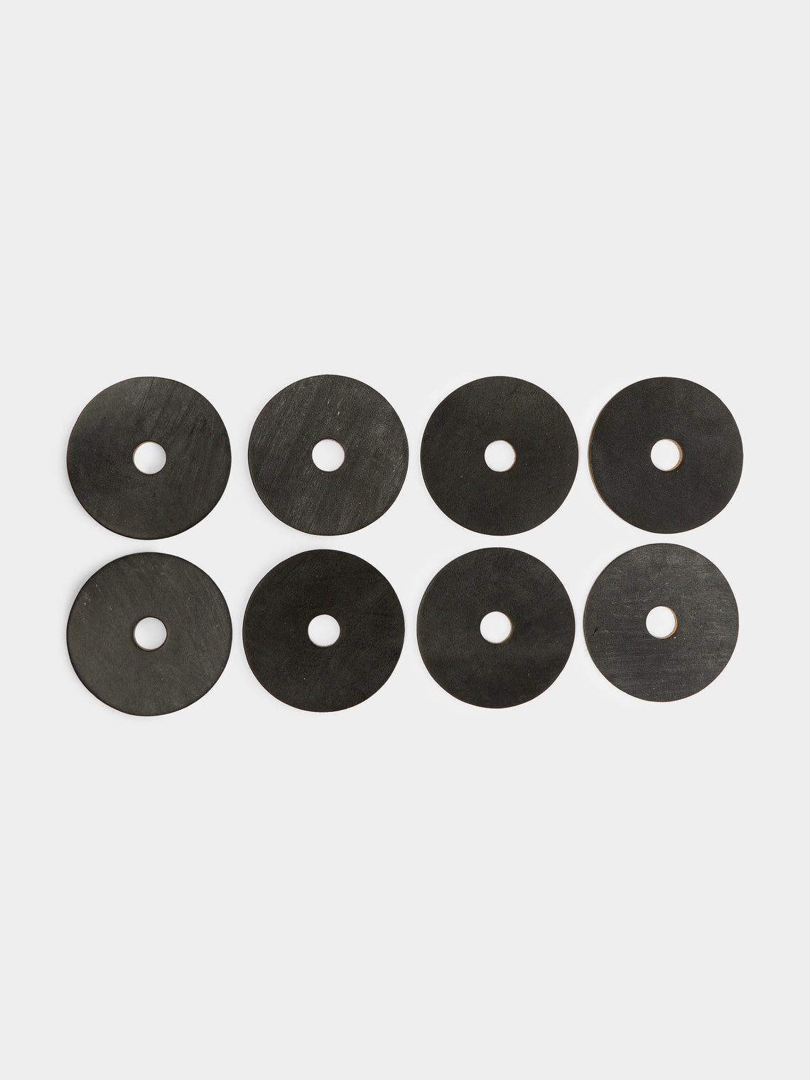Otis Ingrams - Leather Coasters (Set of 8) -  - ABASK