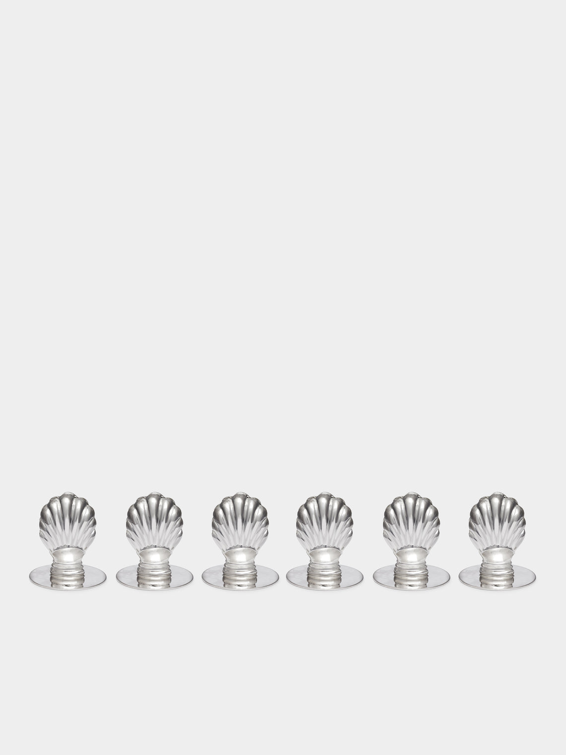 Jarosinski & Vaugoin - Shell Sterling Silver Place Card Holders (Set of 6) -  - ABASK