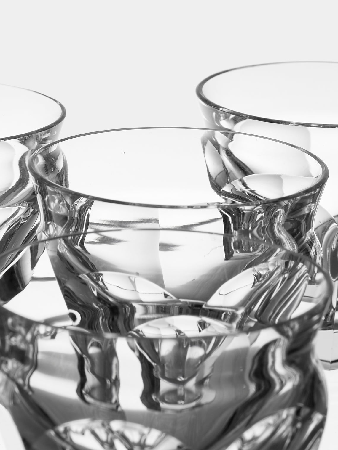 Antique and Vintage - 1970s Baccarat Crystal Liquer Glasses (Set of 6) - Clear - ABASK