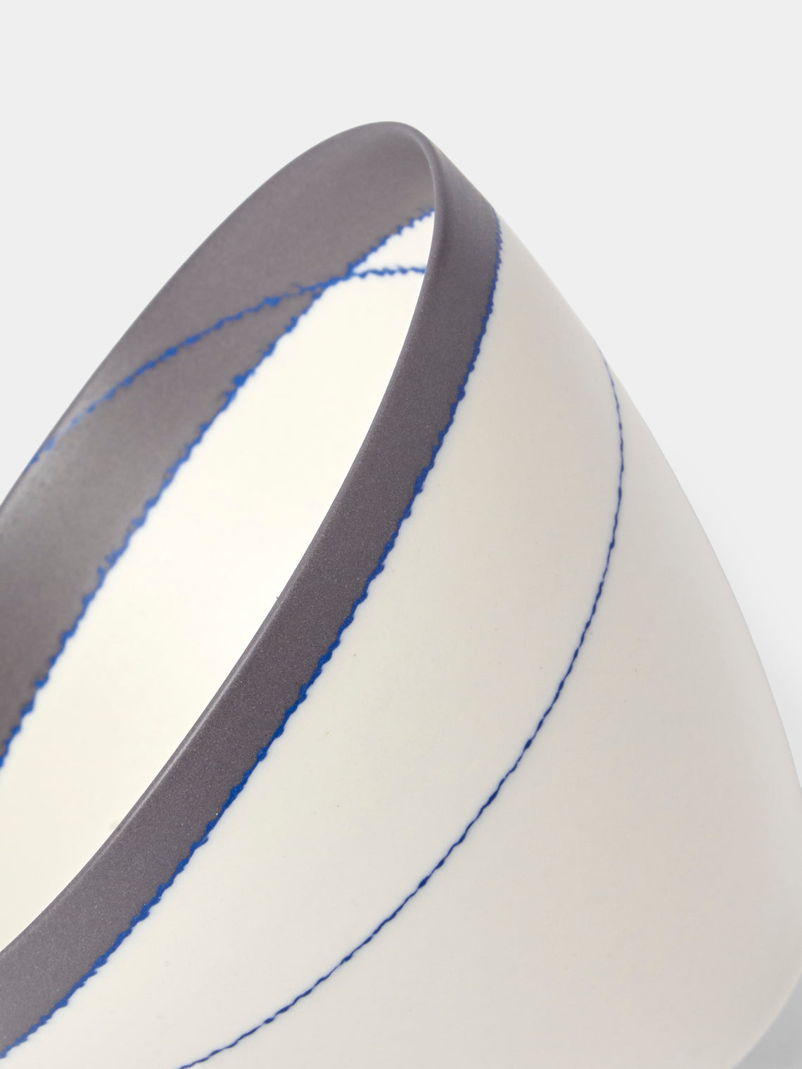 Paul James Ceramics - Fractured Reality Hand-Thrown Ceramic Bowl - White - ABASK