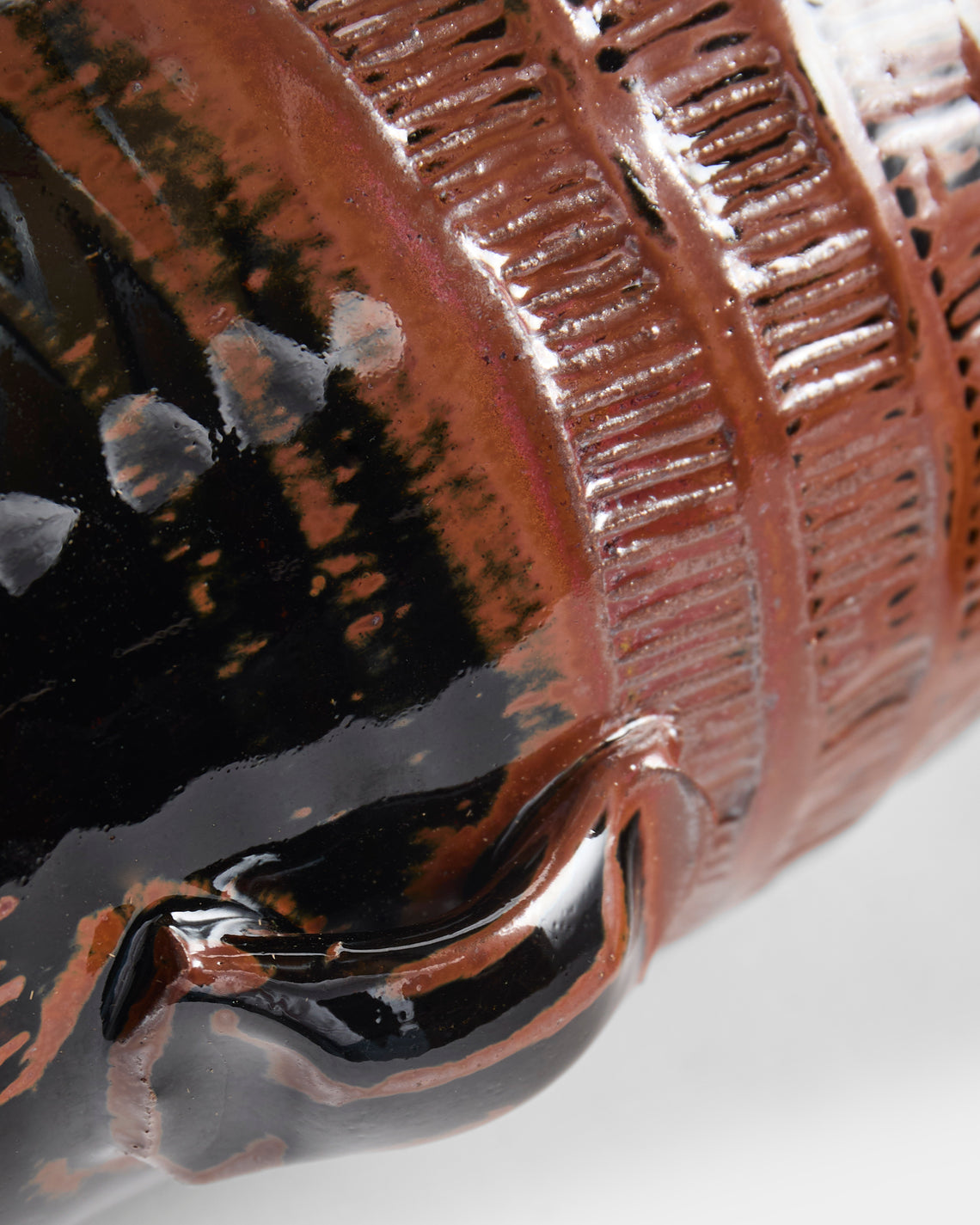 Matthew Foster - Ceramic Spaghetti Jar - Black - ABASK