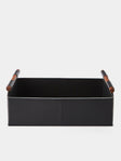 Rabitti 1969 - Beta Leather Rectangular Low Basket - Black - ABASK - 