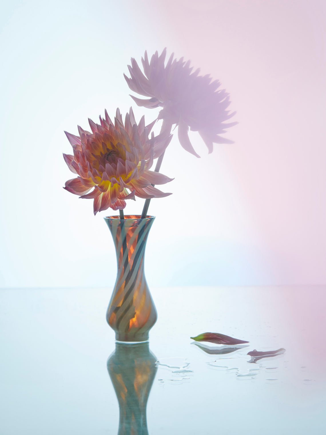 Antique and Vintage - Mid-Century Spiral Glass Bud Vase -  - ABASK