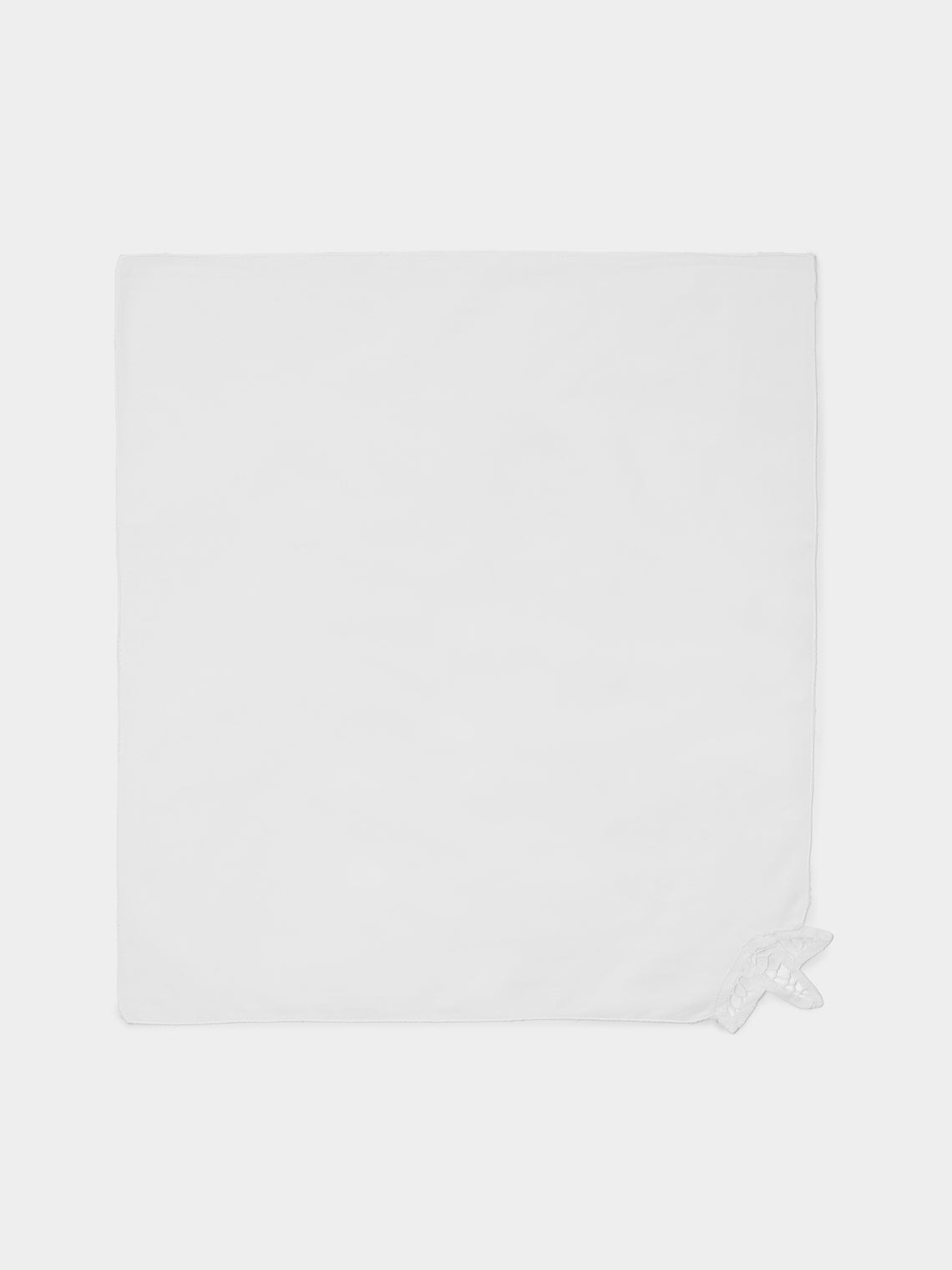 Rolande du Dreuilh Créations - Lacework Tablecloth with Napkins – 86.5in/2.2m (Set of 8) - White - ABASK