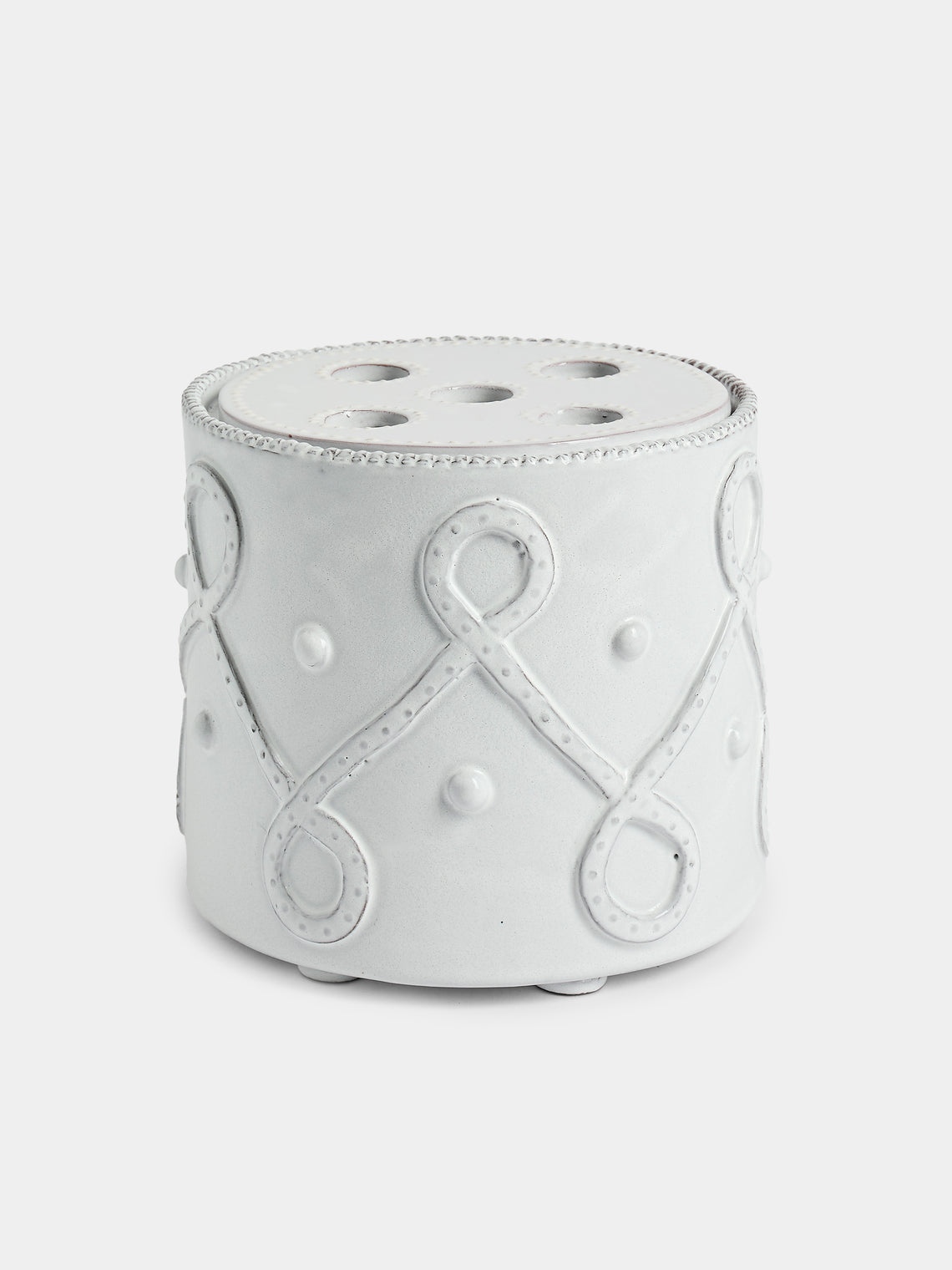 Emily Mitchell - Hand-Built Ceramic Bough Vase - White - ABASK - 