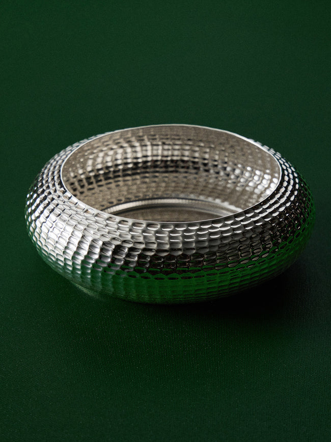 San Lorenzo - 1971 Franco Albini and Franca Helg Pannocchia Sterling Silver Saucer Bowl - Silver - ABASK