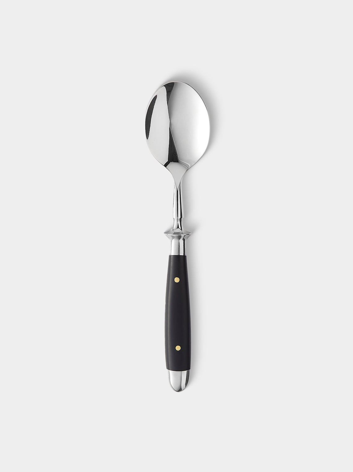 Eichenlaub - Resin Old German Starter / Dessert Cutlery (Set of 4 Pieces) - Black - ABASK