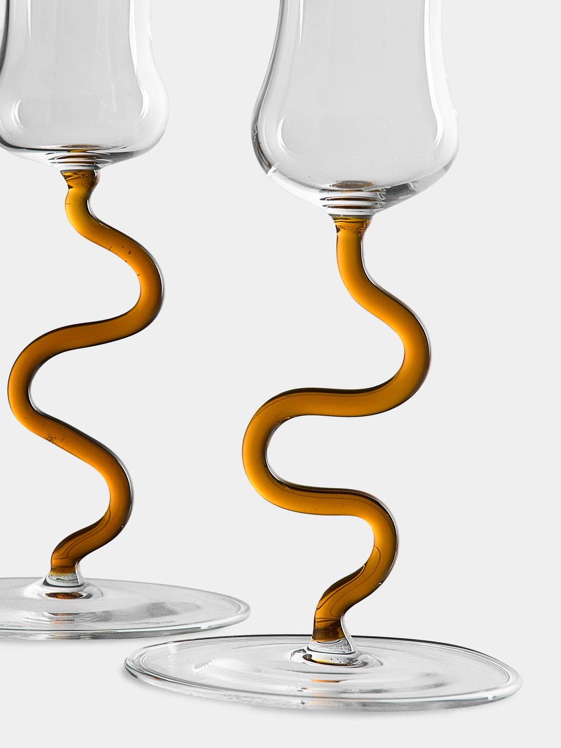 River Valadez - Hand-Blown Grappa Glasses (Set of 2) - Clear - ABASK