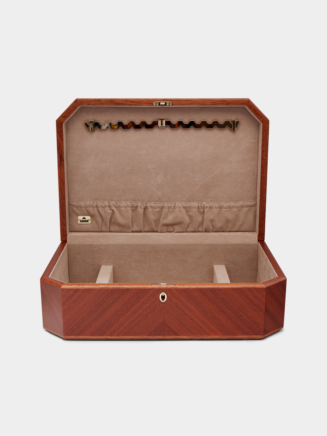 Agresti - Mahogany Gold-Plated Jewellery Box -  - ABASK