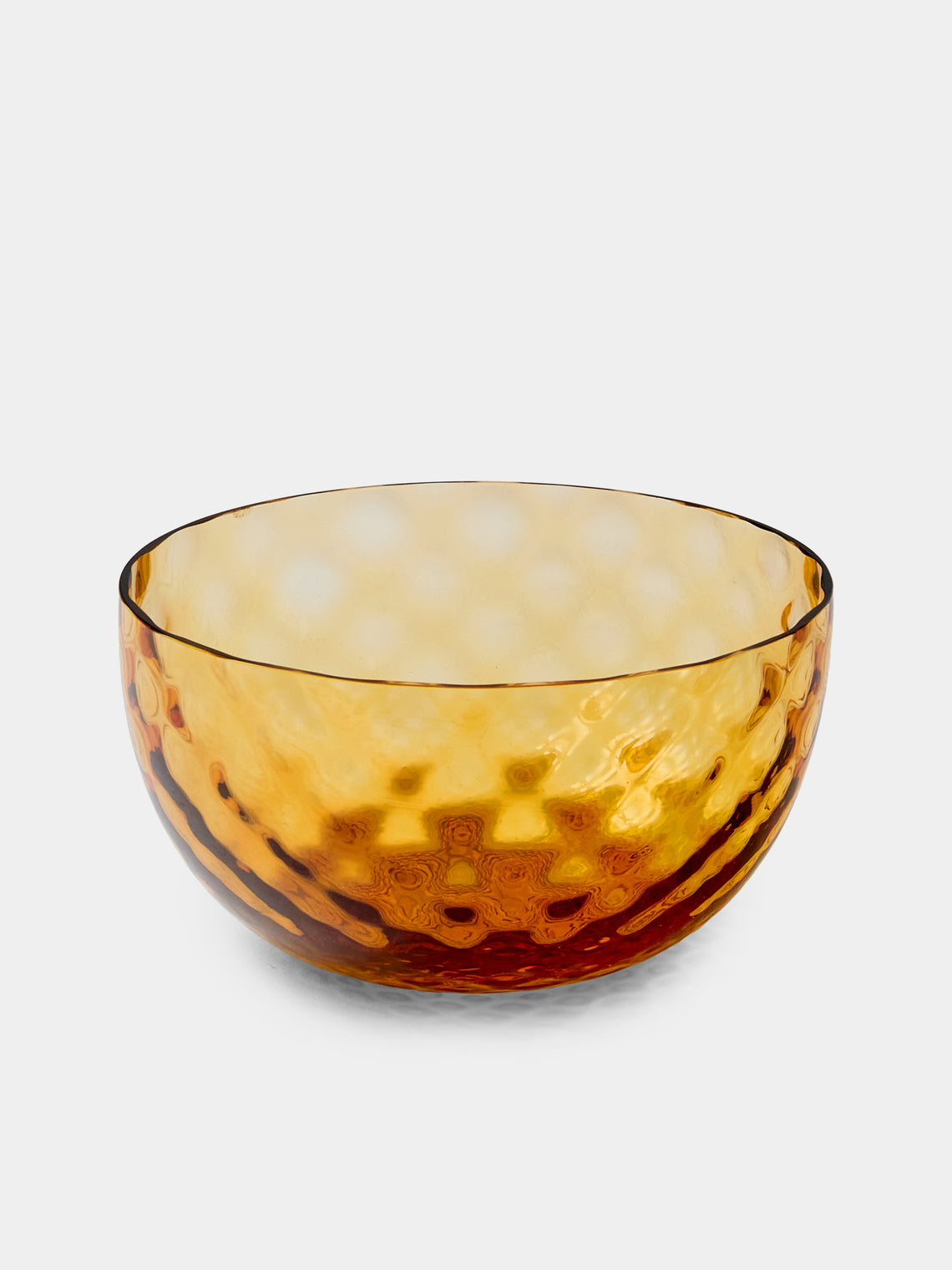 NasonMoretti - | Set of 6 | Idra Hand-Blown Murano Glass Dessert Bowls - Yellow - ABASK