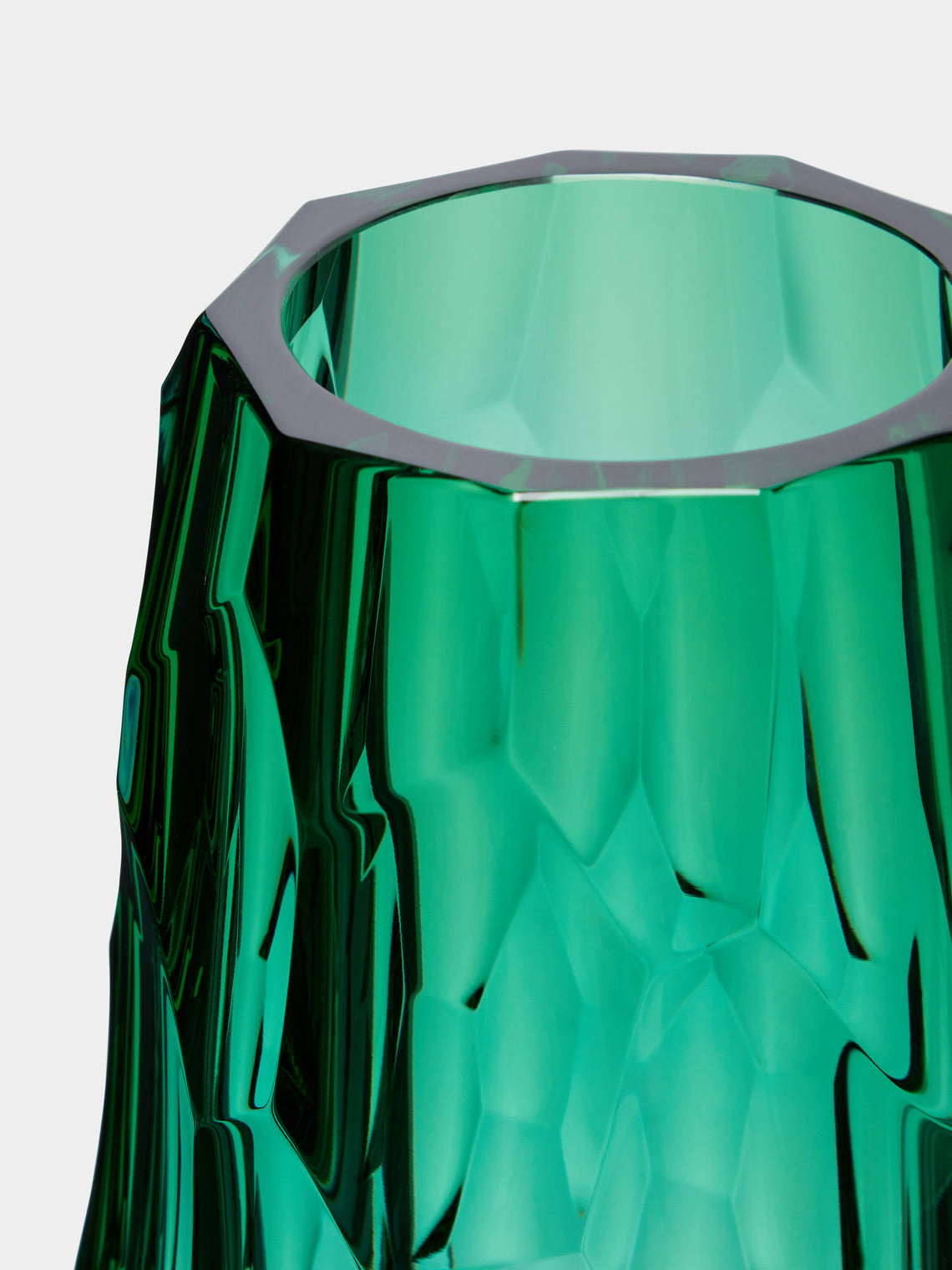 Moser - Stones Hand-Blown Crystal Tall Vase -  - ABASK