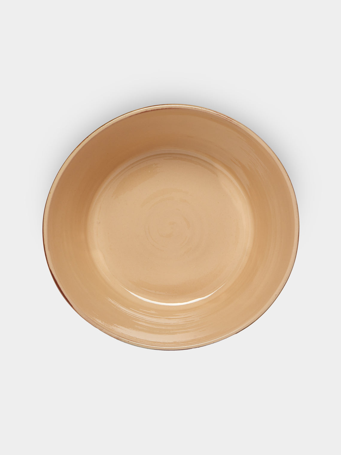 Poterie d’Évires - Flowers Hand-Painted Ceramic Large Handled Serving Bowl -  - ABASK