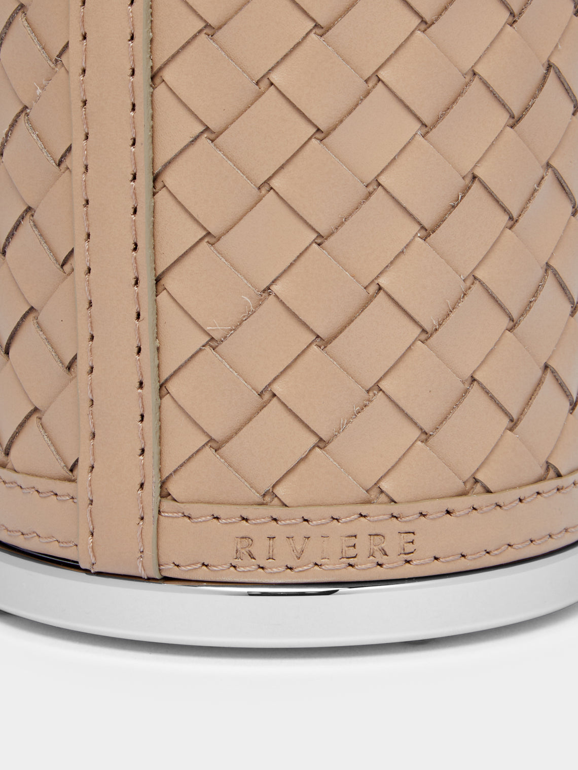 Riviere - Woven Leather Toothbrush Holder -  - ABASK