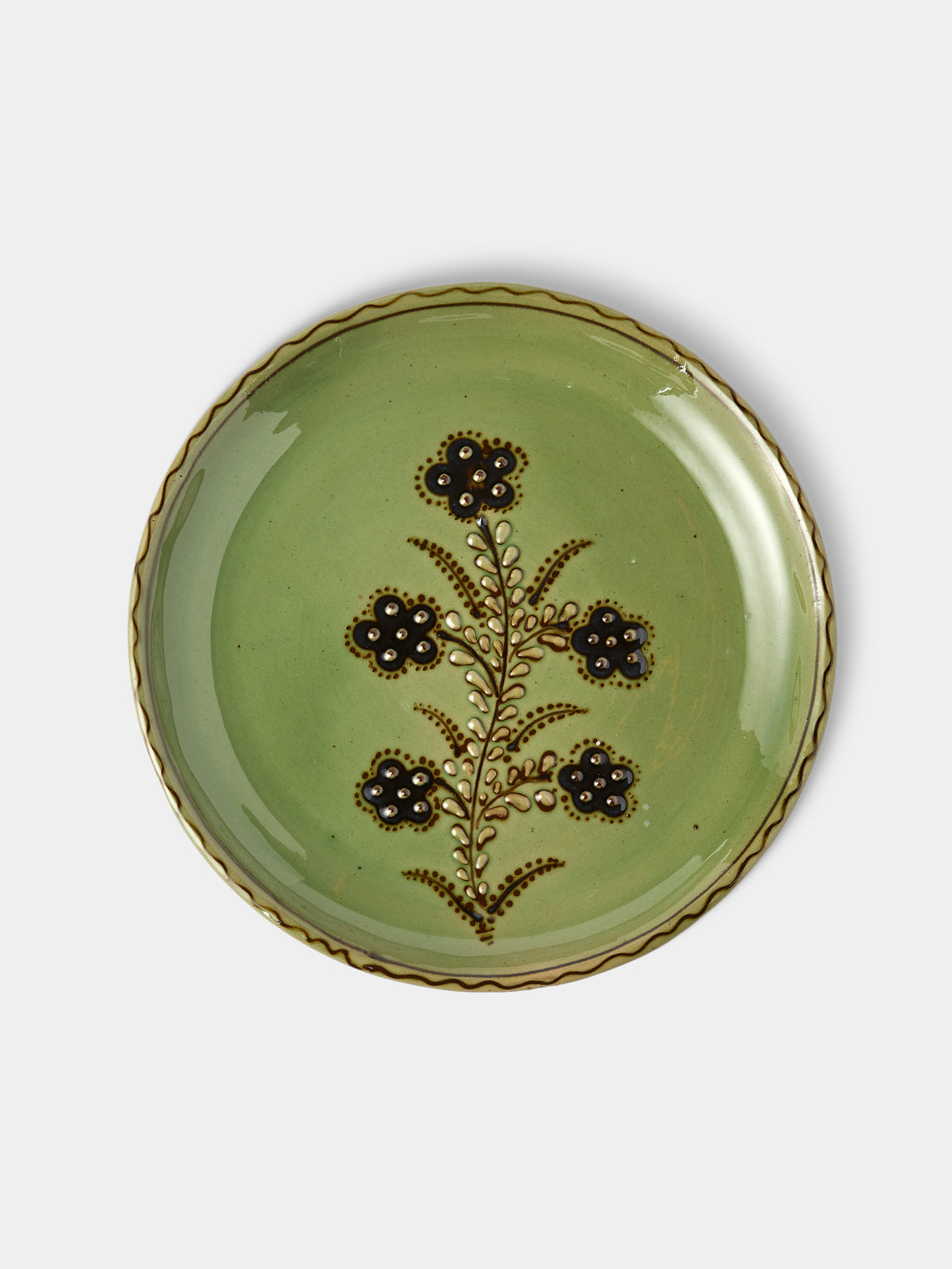Poterie d’Évires - Flowers Hand-Painted Ceramic Plates – 8in/20cm (Set of 6) - Multiple - ABASK