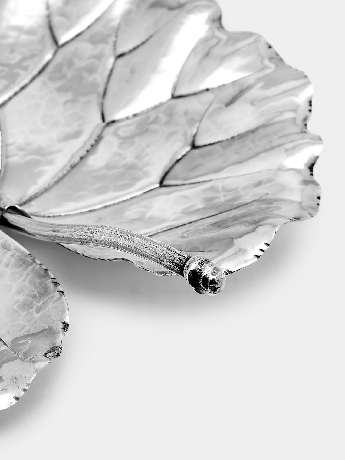 Antique and Vintage - 1970s Buccellati Solid Silver Leaf Dish - Silver - ABASK