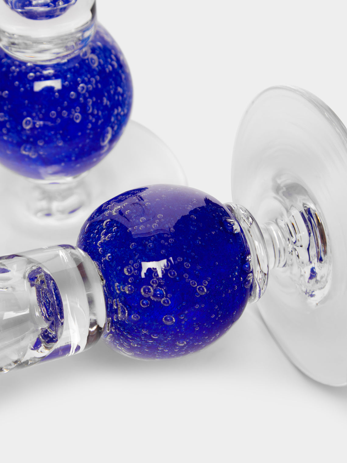 Stewart Hearn - Stellar Hand-Blown Glass Candlesticks (Set of 2) -  - ABASK