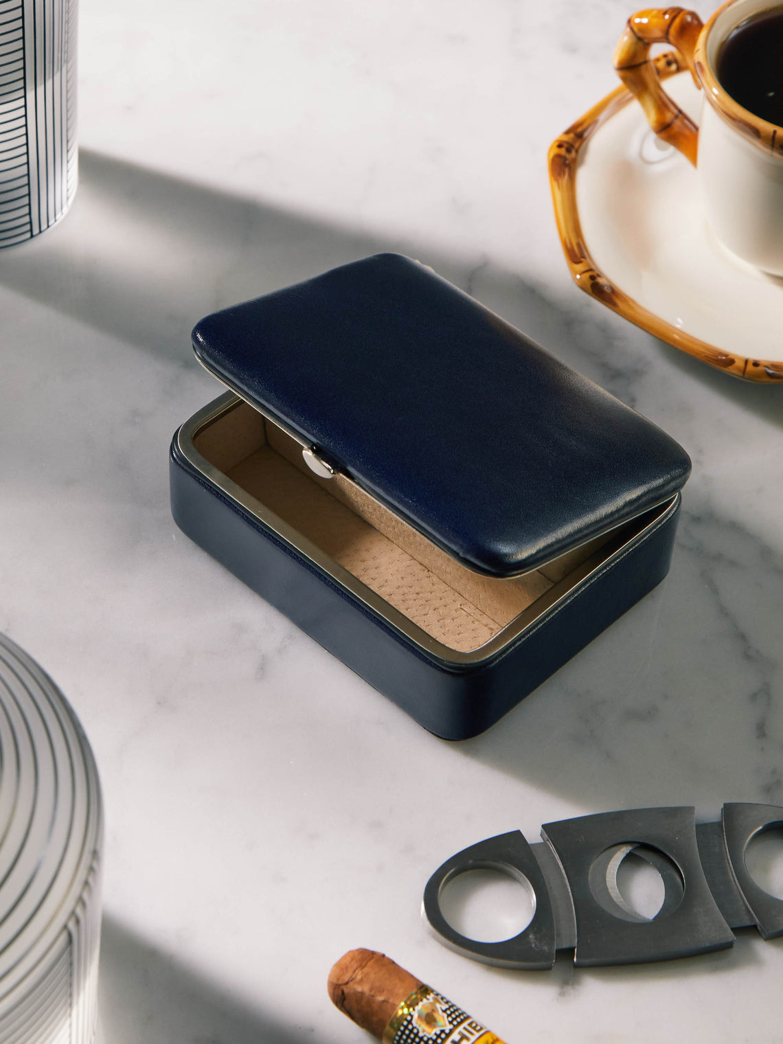 F. Hammann - Leather Travel Jewellery Box -  - ABASK