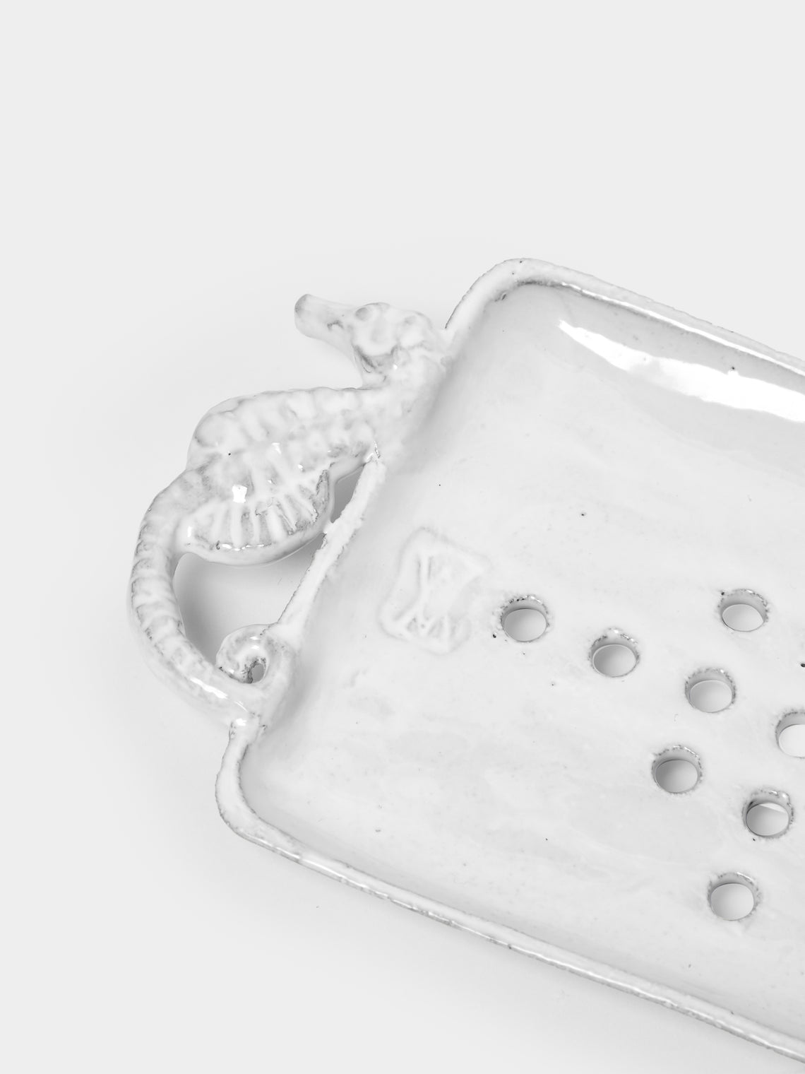Astier de Villatte - Seahorse Hand-Glazed Ceramic Soap Dish -  - ABASK