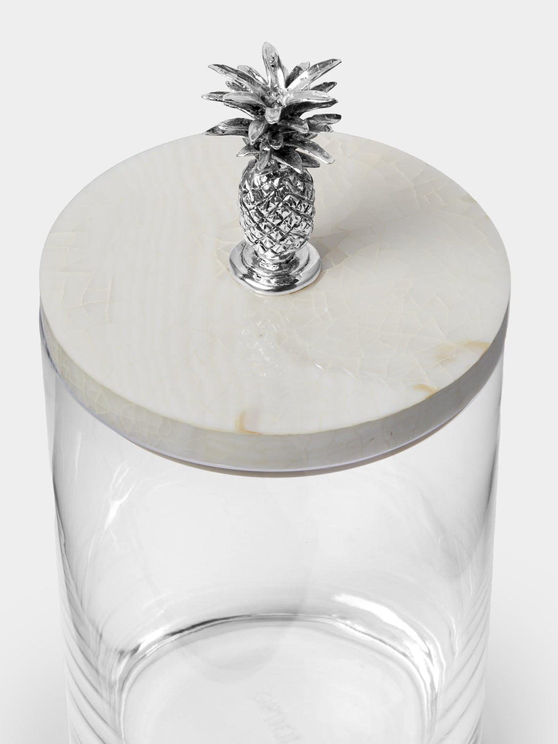 Objet Luxe - Silver-Plated, Shell and Glass Jar -  - ABASK