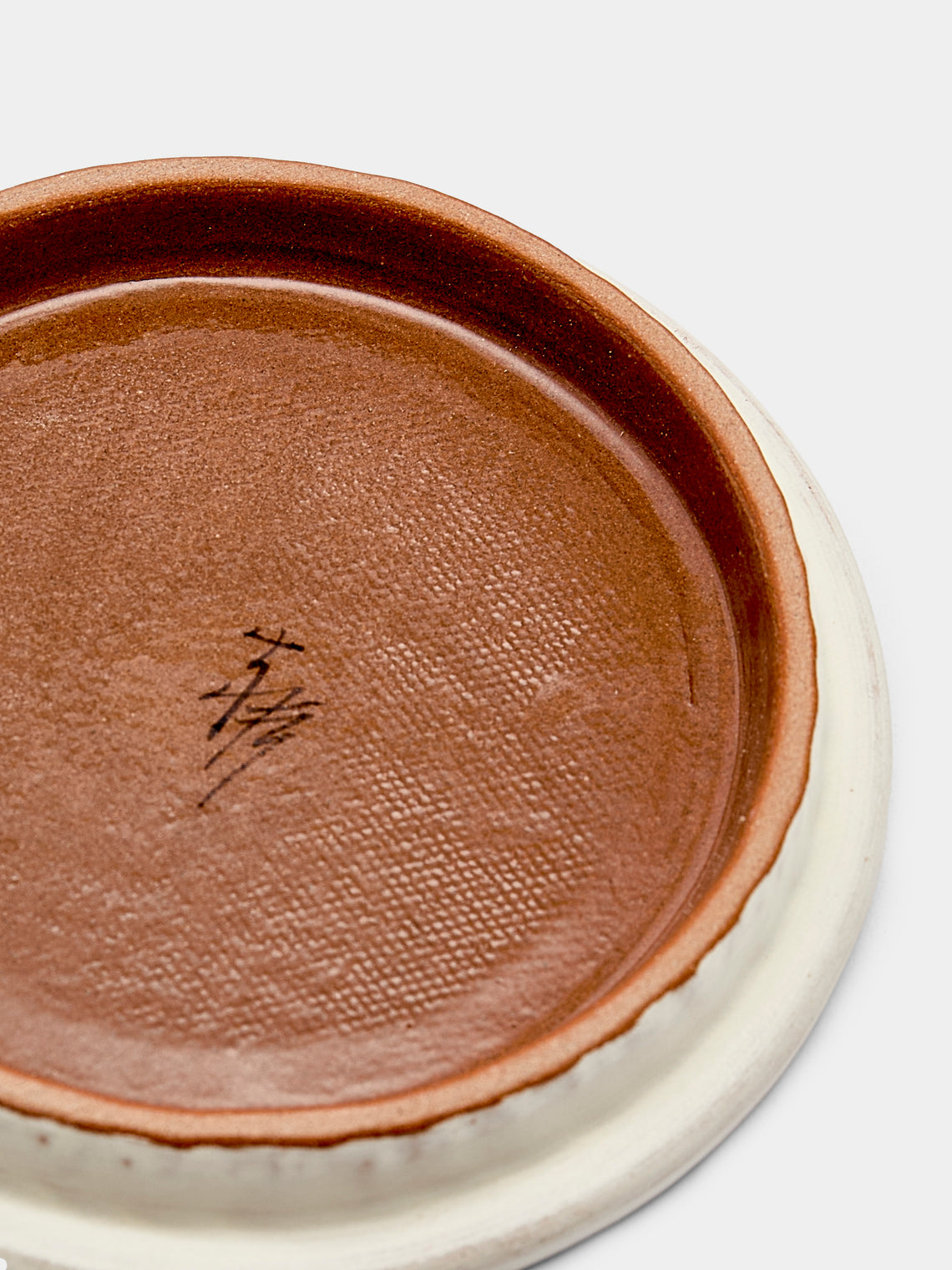 Yon Ho Kyung - Apple Core Buncheong Small Plate - White - ABASK