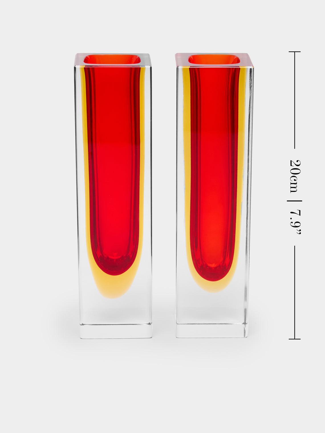 Antique and Vintage - 1970s Sommerso Murano Glass Bud Vases (Set of 2) -  - ABASK