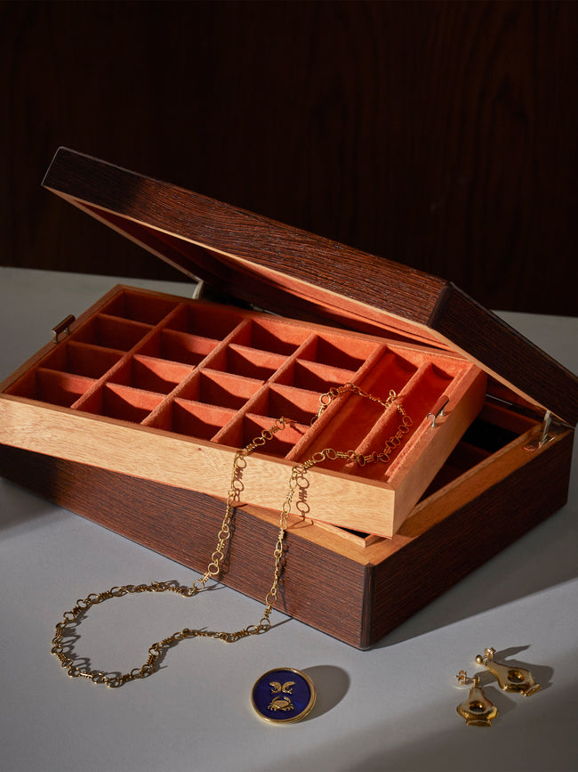 Elie Bleu - Wenge Jewelry and Watch Box - Brown - ABASK