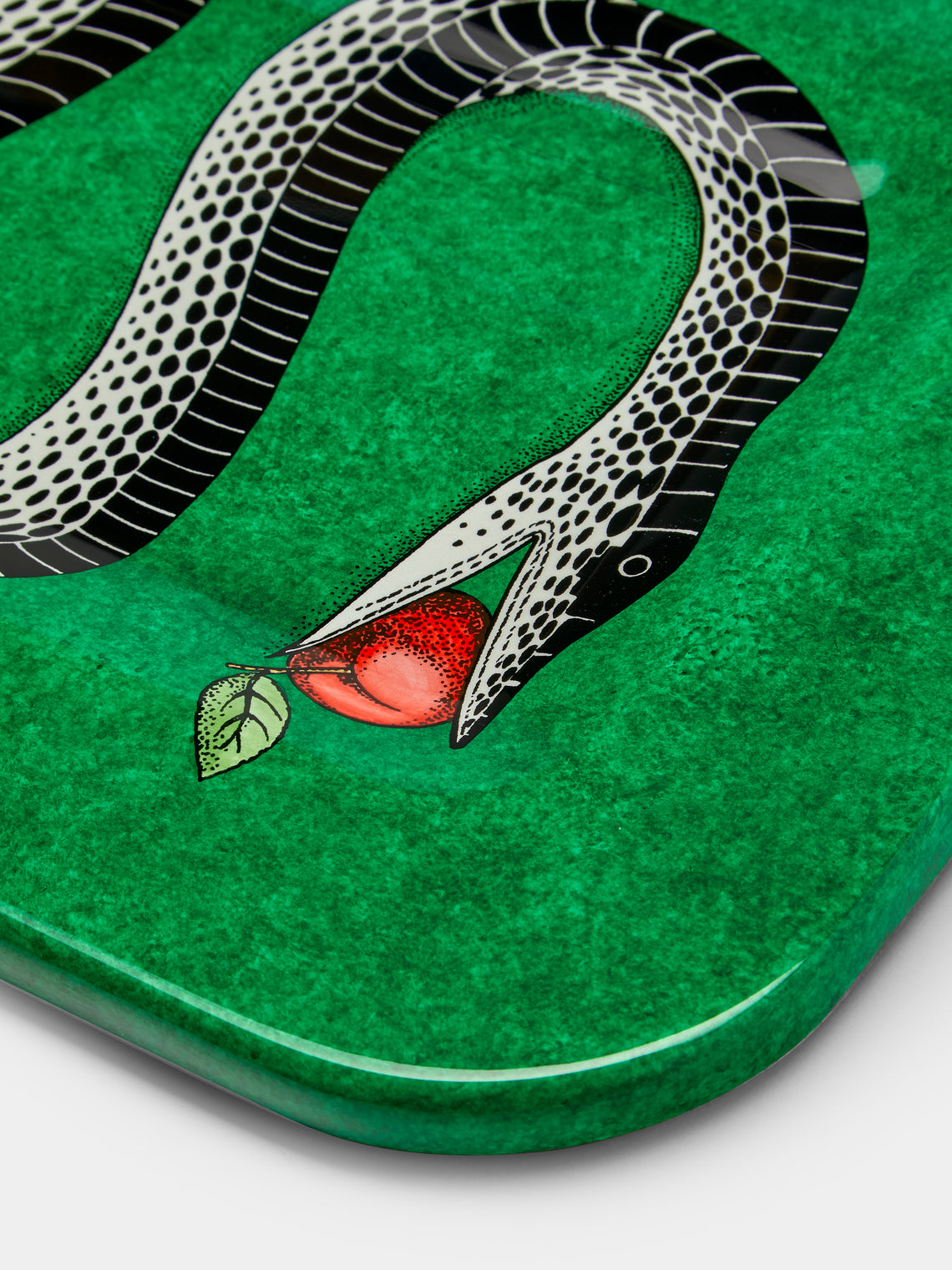 Fornasetti - Serpente Wood Tray - Green - ABASK