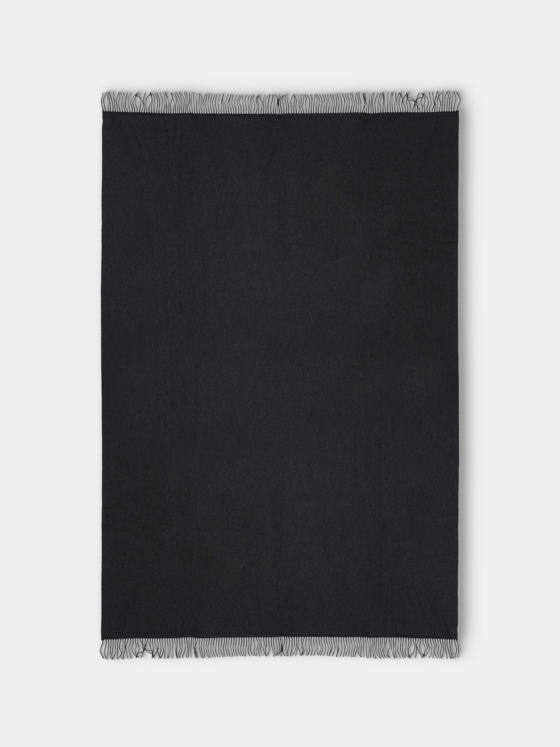 Johnstons of Elgin - Cashmere Blanket (75in/1.9m) - Gray - ABASK - 