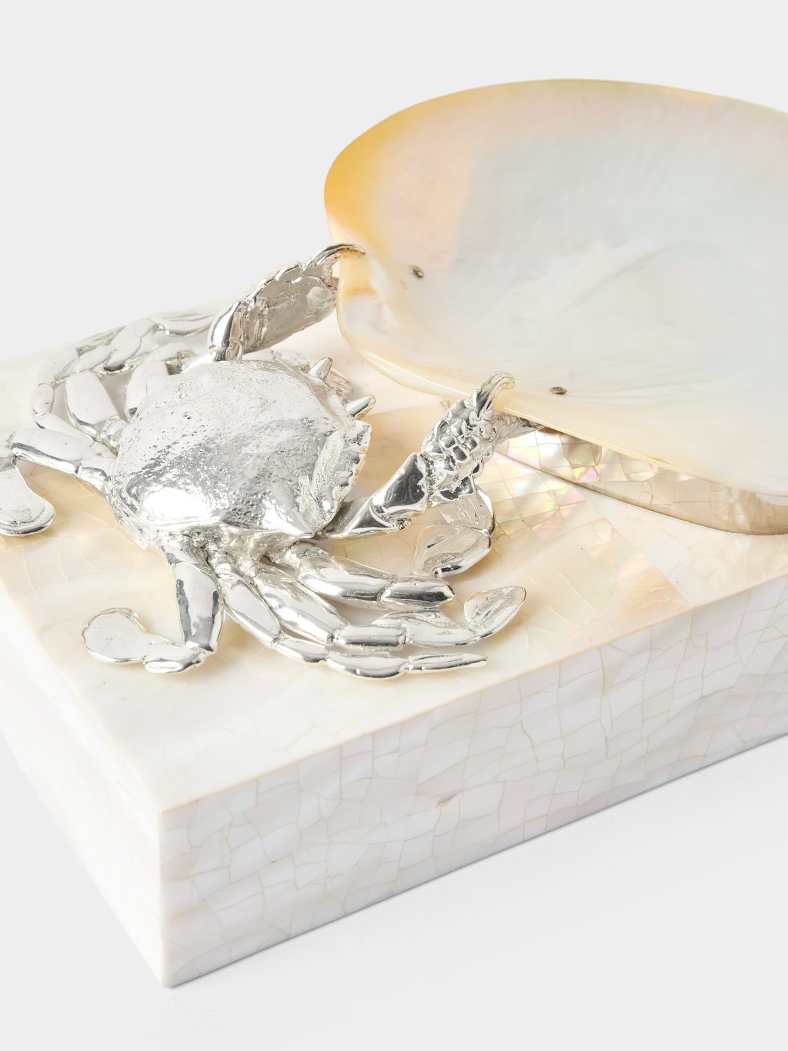 Objet Luxe - Hermes Crab Mother-of-Pearl Caviar Dish - Ivory - ABASK