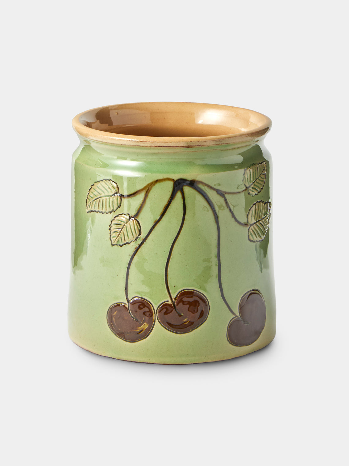 Poterie d’Évires - Fruits Hand-Painted Ceramic Jam Pots (Set of 3) - Multiple - ABASK