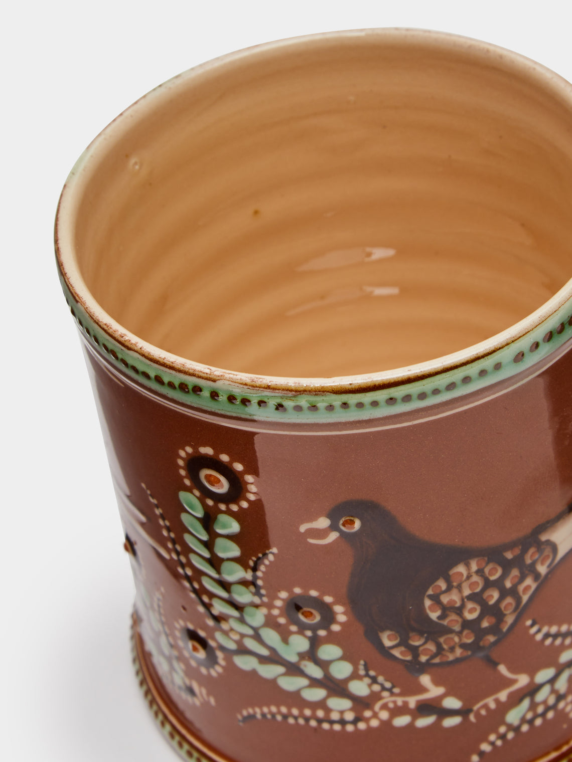 Poterie d’Évires - Birds Hand-Painted Ceramic Small Jar -  - ABASK