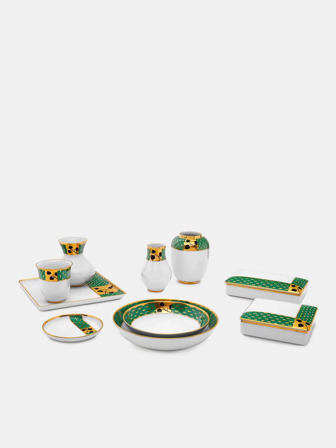 Augarten - Secession Hand-Painted Porcelain Rectangular Box -  - ABASK