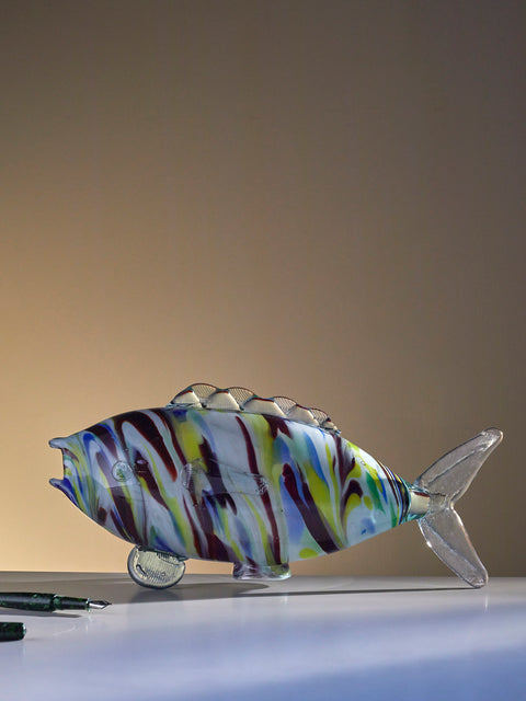 Antique and Vintage - Mid-Century Glass Fish Sculpture - Multiple - ABASK