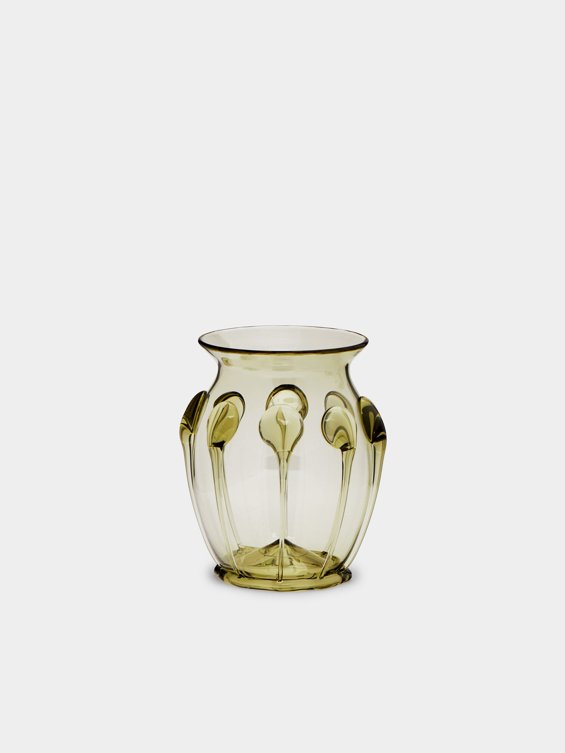 Bollenglass - Hand-Blown Glass Bud Vase - Green - ABASK - 