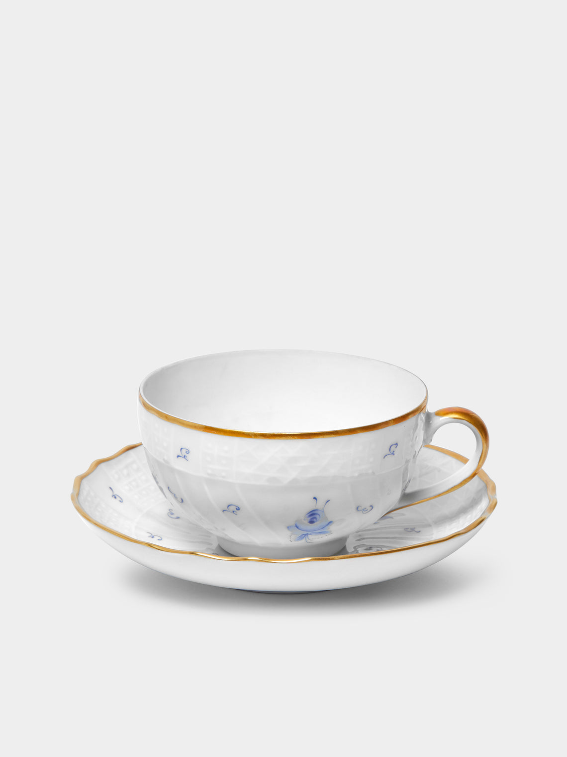 Antique and Vintage - 1960s Lorenz Hutschenreuther Hand-Painted Porcelain Tea & Coffee Set (Set of 26) -  - ABASK