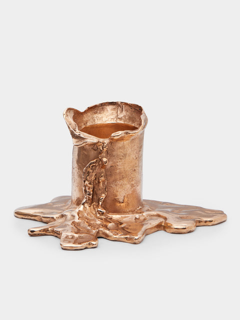 Osanna Visconti - Melted Hand-Cast Bronze Candle Holder -  - ABASK - 