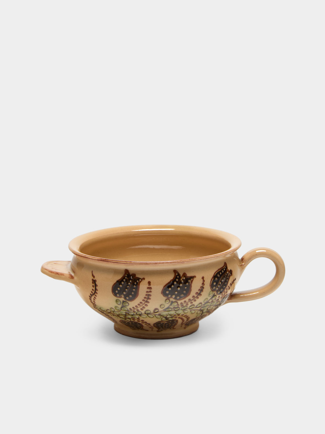 Poterie d’Évires - Flowers Hand-Painted Ceramic Mini Soup Bowls (Set of 6) - Multiple - ABASK