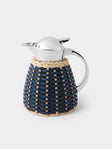 Pigment France - Chantilly Leather and Rattan Carafe (20oz/0.6L) - Blue - ABASK - 