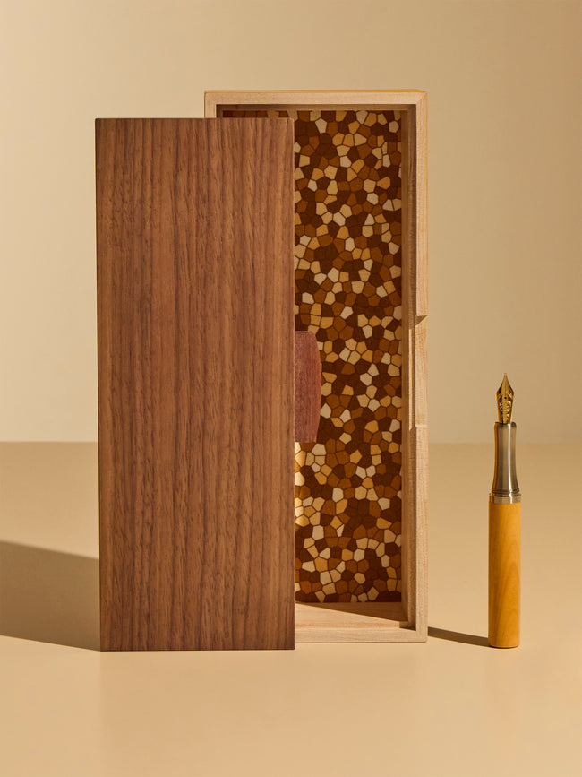 Matthew Kenney - Wood Pen Box - Yellow - ABASK