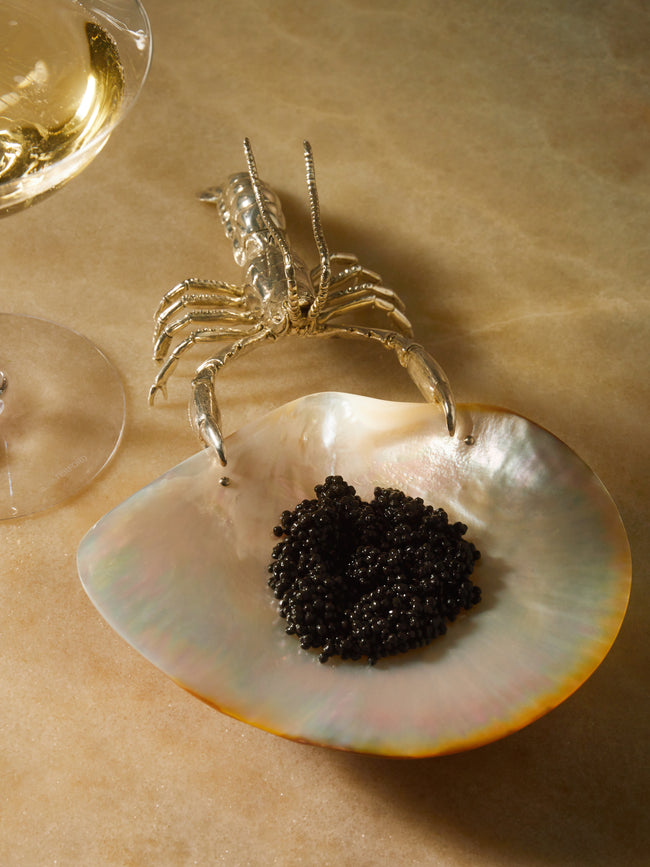 Objet Luxe - Silver-Plated and Mother-of-Pearl Caviar Dish -  - ABASK