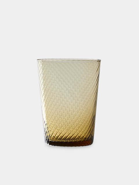 Mun Deluxe Brand Venezia - Torsé Hand-Blown Glass Highballs (Set of 6) - Green - ABASK- 