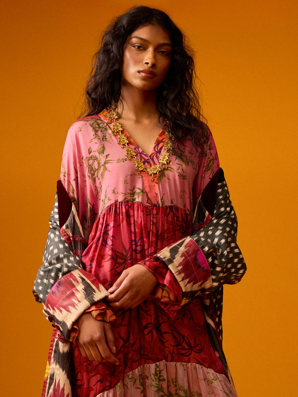 Nazzy Beglari - Women's Hand-Loomed Silk Dress | One Size - Multiple - ABASK