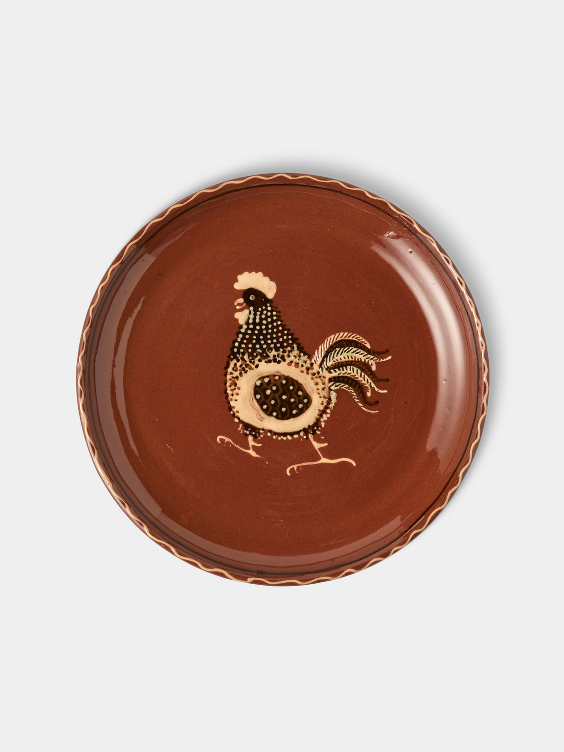 Poterie d’Évires - Animals Hand-Painted Ceramic Plates – 8in/20cm (Set of 8) - Multiple - ABASK