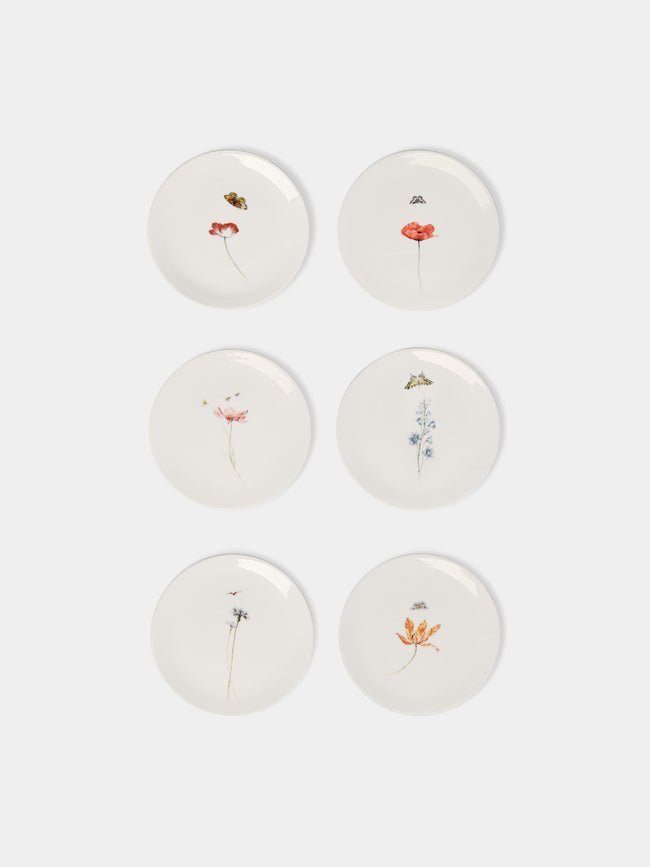 Laboratorio Paravicini - Bloom Ceramic Dessert Plates (Set of 6) -  - ABASK