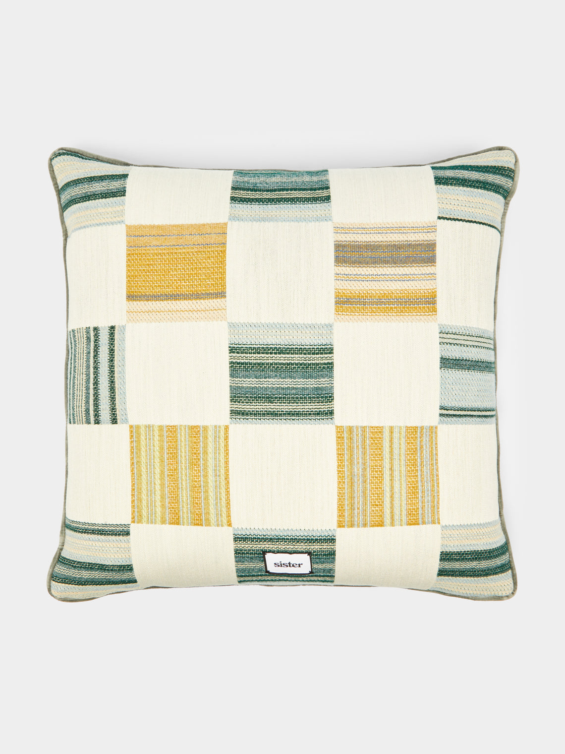 Sister By Studio Ashby - Patch Cotton Bed Cushion -  - ABASK