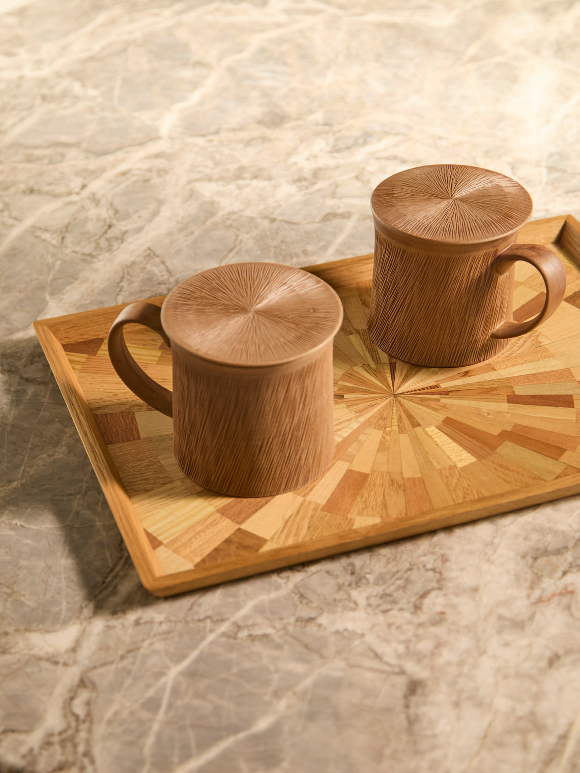 Mori Kougei - Poke Wood Rectangular Tray -  - ABASK