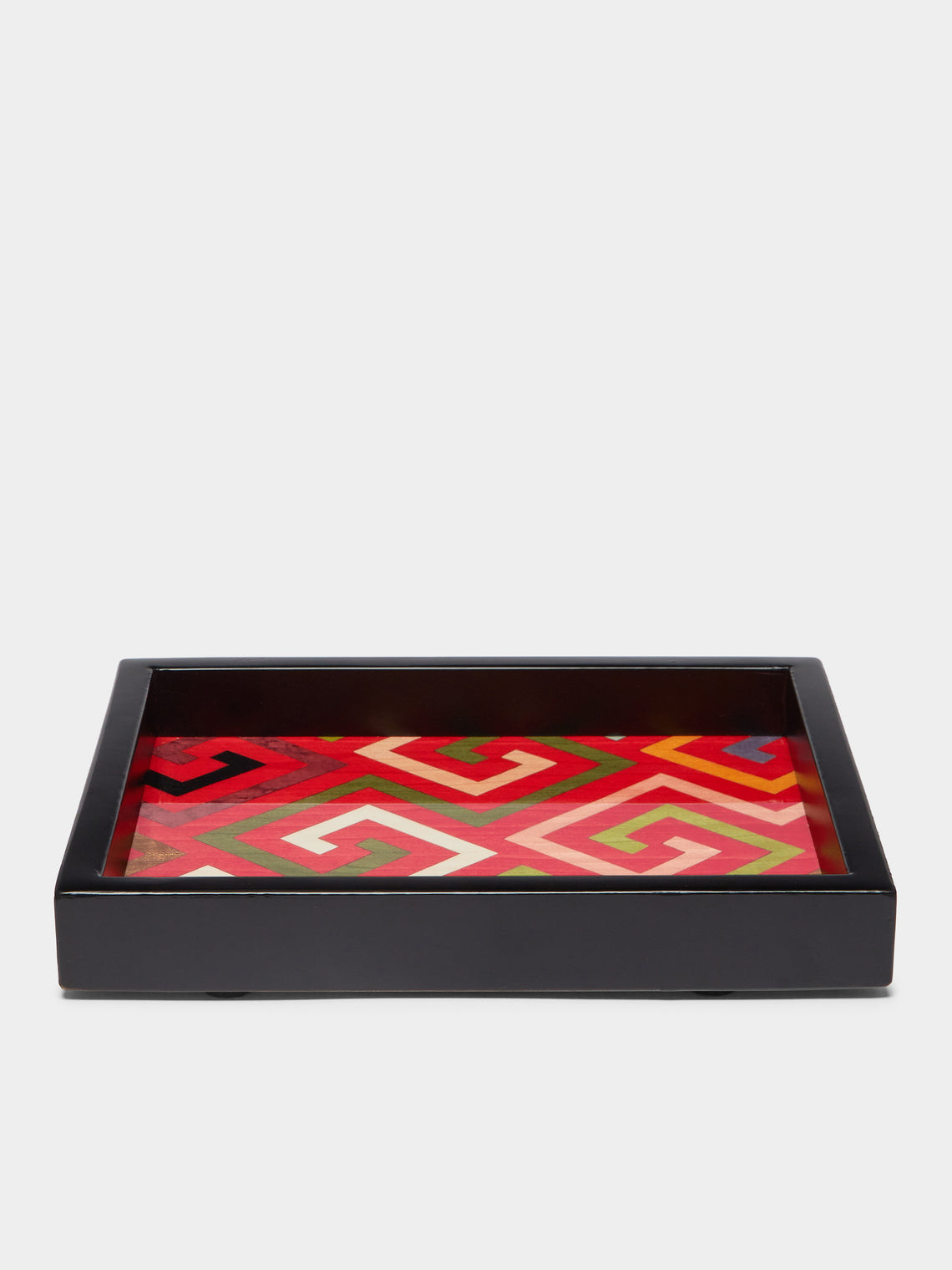 Biagio Barile - Labyrinth Wood Inlay Small Tray -  - ABASK