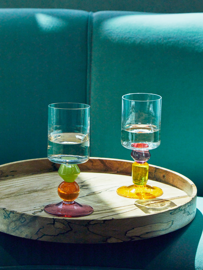 Gather - Miami Hand-Blown Wine Glasses (Set of 2) -  - ABASK