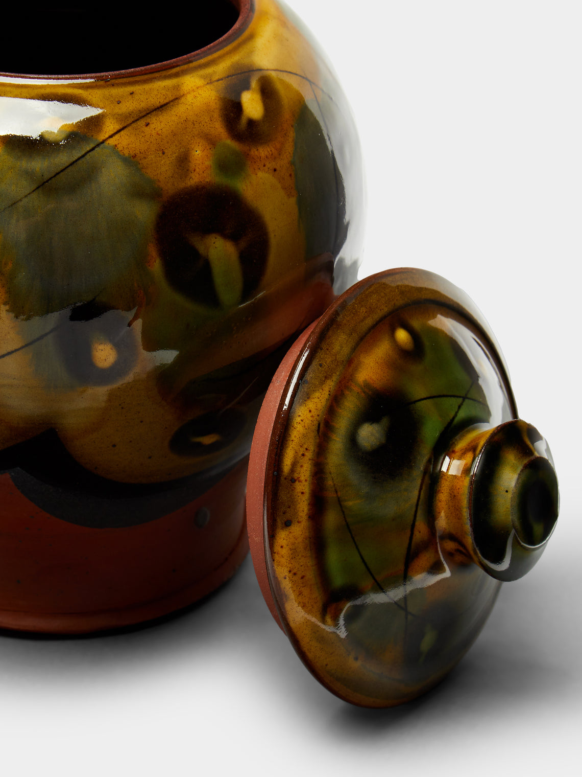 Mike Parry - Slipware Lidded Jar -  - ABASK