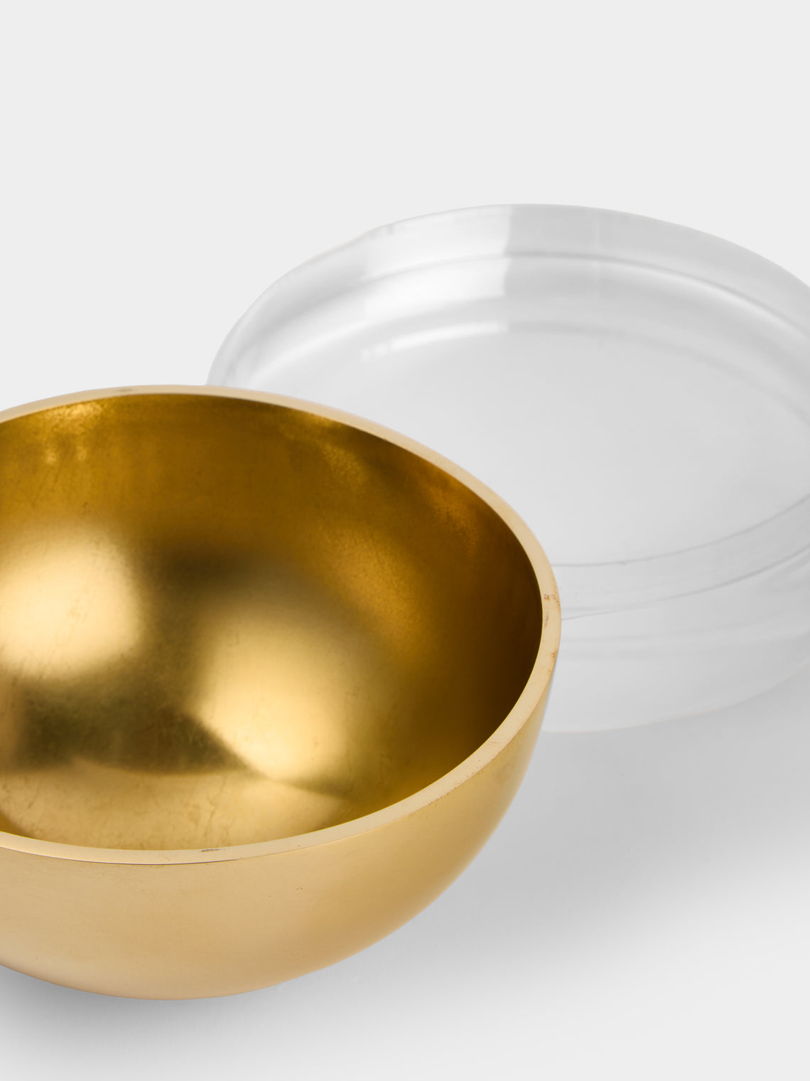 AnObjct - Sfera Sun Brass Large Lidded Bowl - Gold - ABASK